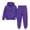 Purple, variant on CAICJ98 Toddler Kids Sweatsuit Girls Boys 2 Piece Tracksuit Jogging Outfits Set Hooded Sweatshirt and Jogger Sweatpants Clothing Sets,Size 6-7 Years