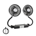 thumbnail image 1 of Portable USB Car Headrest Fan with 360 Rotation Adjustable Wind Speeds and Parking Sign for Rear Seat Passengers, 1 of 6