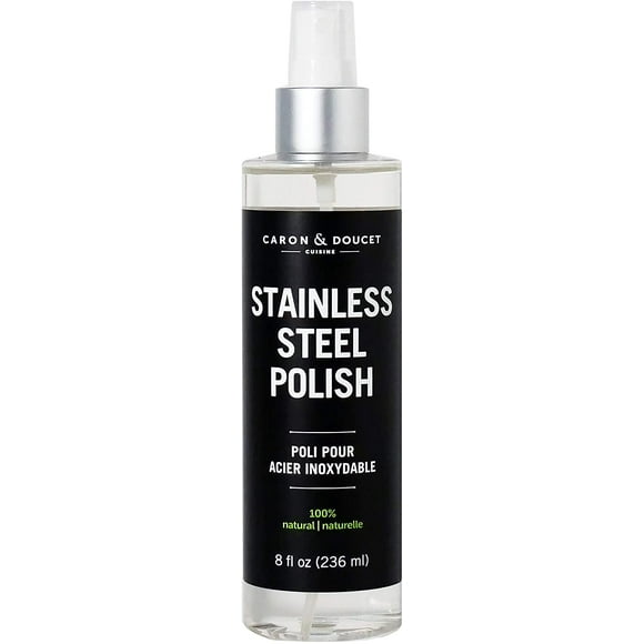 Caron & Doucet - Polissage en Acier Inoxydable / Formule 100 % Végétale et Non Toxique. Formule Concentrée Qui Ne Contient Pas d'Eau Ni de Produits Pétrochimiques. (8oz)
