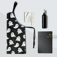 thumbnail image 7 of Cute Ghost Aprons for Women Pumpkin Cooking Apron with Pockets Kitchen Apron Adjustable Neck for Men Home Holiday Decorations Gift, 7 of 7