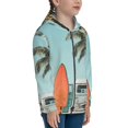 thumbnail image 5 of Pofeuu Vintage Surf Van Beach Print Teenage Zipper Hoodie Sweatshirts Hooded Casual Jackets With Pocket For Boys Girls-Medium, 5 of 6