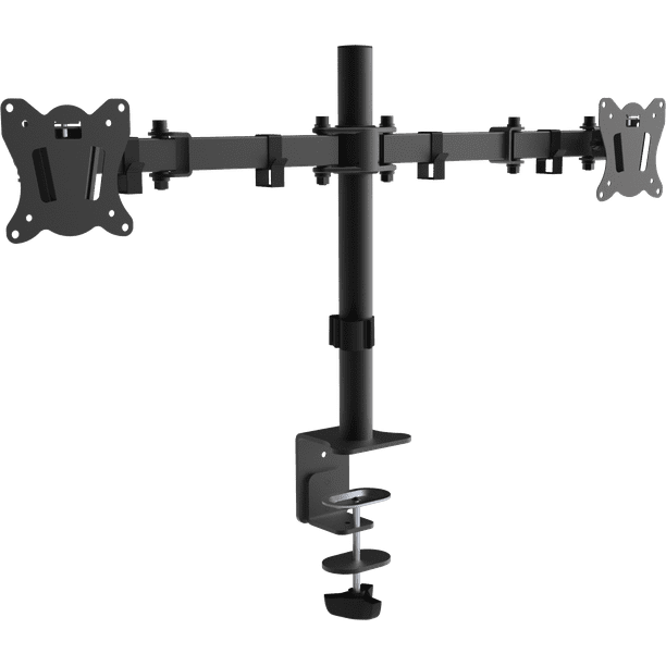 Dual Monitor Mount Stand Fully Adjustable Heavy Duty Fit 2 Screens up to  27, Full Motion Monitor Desk Mount Arm