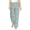 thumbnail image 2 of Kdxio Women's Comfy Stretch Cute Corgi HeadPrint Drawstring Pajama Pants-Large, 2 of 9