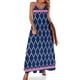 thumbnail image 1 of Vestido sin mangas con estampado de cuadrifolio preppy en azul marino y rosa Vestido mujer Vestidos de gala vestido de verano mujer tendencia, 1 of 7