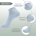 thumbnail image 6 of XIRQI Women Bamboo Ankle Socks Thin Soft Low-Cut Lightweight Breathable Sock 5 Pairs (White, Large), 6 of 7