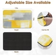thumbnail image 2 of Coffee Mat for Countertops, Yellow White Grey Abstract Modern Dish Drying Mat 2 Pcs for Kitchen Coffee Bar Accessories, Fit Under Coffee Maker Espresso Machine Dish Rack Hide Stain Rubber 12x19in, 2 of 6