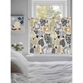 thumbnail image 3 of Valentine's Day Living Room Curtains 2 Panel, Romantic Love Heart Roses Abstract Black Gold Cafe Window Treatment, Farmhouse Bedroom Bathroom Kitchen Curtains Drapes 104"x45", 3 of 6