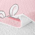 thumbnail image 5 of Erosebridal Bunny Twin Quilt Set for Girls, Happy Faces Twin Coverlet Set, 2-Piece 1 Bedspread and 1 Pillowcase, 5 of 7