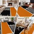 thumbnail image 5 of 5x8 Area Rugs for Living Room, Orange Black Non Slip Area Rugs for Kitchen Bedroom Entryway, Farmhouse Striped Modern Abstract Art Washable Carpet Runner Rug Floor Mats for Bedroom Home Decor, 5 of 8