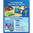 thumbnail image 4 of Belkin Disney Pixar Toy Story 5 iPad A16 Case Kids (11th Generation 2025, 11" / 10th Generation 2022, 10.9") - Lilypad Inspired, Shockproof Protective Cover with Handle & Kickstand, Durable Non-Toxic, 4 of 12