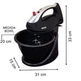 thumbnail image 2 of Batidora de Pie Better Chef 5 Velocidades y 200 W | Batidora de Pedestal 2 en 1 y de Mano con Tazón de Acero Inoxidable, 2 of 8