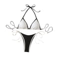 thumbnail image 2 of Warop Women's High-Waisted Drawstring Adjustable Push-Up Bikini Set, Two-Piece Swimsuit for Beach and Vacation, 2 of 6