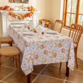 thumbnail image 4 of Fall Rectangle Tablecloth 60 x 120 Inch, Thanksgiving Autumn Harvest Orange Pumpkin Table Cloths, Waterproof Stain Resistant Farmhouse Table Cover for Thanksgiving Holiday Dinner Party, 4 of 6