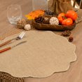 thumbnail image 2 of Round Placemats Set of 12 Jute Rustic Place Mats for Dining Table Heat Resistant Natural Farmhouse Table Mats Decor (Wave Rim), 2 of 5
