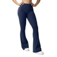 thumbnail image 4 of Leggings with Pockets for Women Scrunch Workout Leggings Butt Lifting Gym Yoga Pants Dark Blue 2XL, 4 of 4