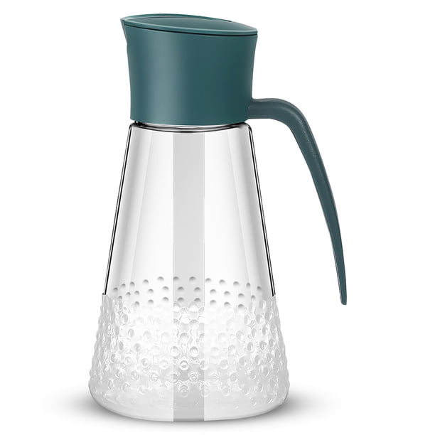 Dispensador de aceite Bearachild Botella de salsa de soja con asa Contenedor de condimentos Vinagrera Ensalada Olla Accesorios para El Cocina y Comedor Verde