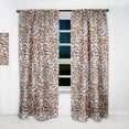 thumbnail image 2 of Designart 'Leopard Fur Safari Pattern II' Mid-Century Modern Curtain Panel, 2 of 5