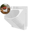 thumbnail image 2 of Wall-Mounted Planter Pot for Indoor & Outdoor Use – Hanging Plastic Flower Pot with Drainage Holes – Weather-Resistant Vertical Garden Container for Balcony, Windowsill(7.4 x 6.5 Inch), 2 of 6