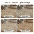 thumbnail image 7 of ODIKA 8'x10' Washable Area Rug Beige Framing Neutral Vintage Geometric Motifs Entryway Entry for Living Room, Under Sectional, Family , Durable, Non-Slip, 7 of 7