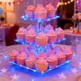 thumbnail image 2 of MKHSQHDG Today's Deals Acrylic Cake Stand Display Rack Tiered Dessert Server for Pastries and Kitchen Counter Organizer, 2 of 5