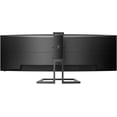 thumbnail image 2 of Restored PHILIPS Brilliance 499P9H 49" SuperWide Curved Monitor, Dual QHD 5120x1440 32:9, USB-C Docking, KVM Switch, HDMI/DisplayPort, Windows Hello Pop-Up Webcam, SmartErgoBase, LightSensor (Refurbished), 2 of 5