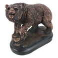 thumbnail image 2 of Wall Street Stock Market Bear Attaquant avec Patte Figurine Électroplaquée Bronze, 2 of 7