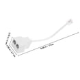 thumbnail image 2 of UPOUART Telephone Converter Phone Lines Adapter Replacement White 1Pcs, 2 of 8