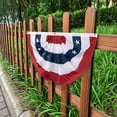 thumbnail image 2 of KUKIDSVO Half Fan Flag, Patriotic Decor, Memorial Day Decoration, Half Round American Flag for 4th of July Indoor Outdoor Decor(BlueA), 2 of 10