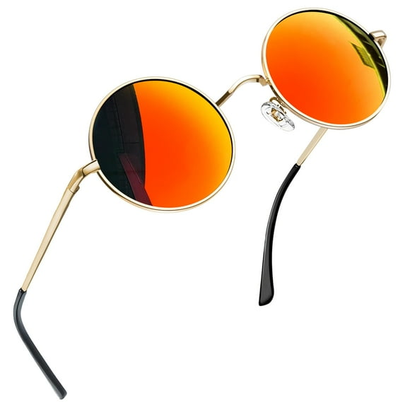 Gafas de sol Joopin Mirrored Red Round Polarized UV400