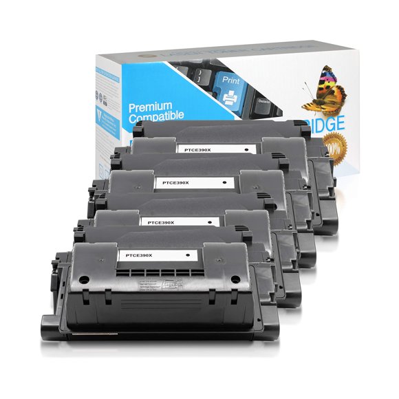 SuppliesOutlet Cartouche de Toner Compatible de Remplacement pour HP 90X / CE390X (Noir, Lot de 4)