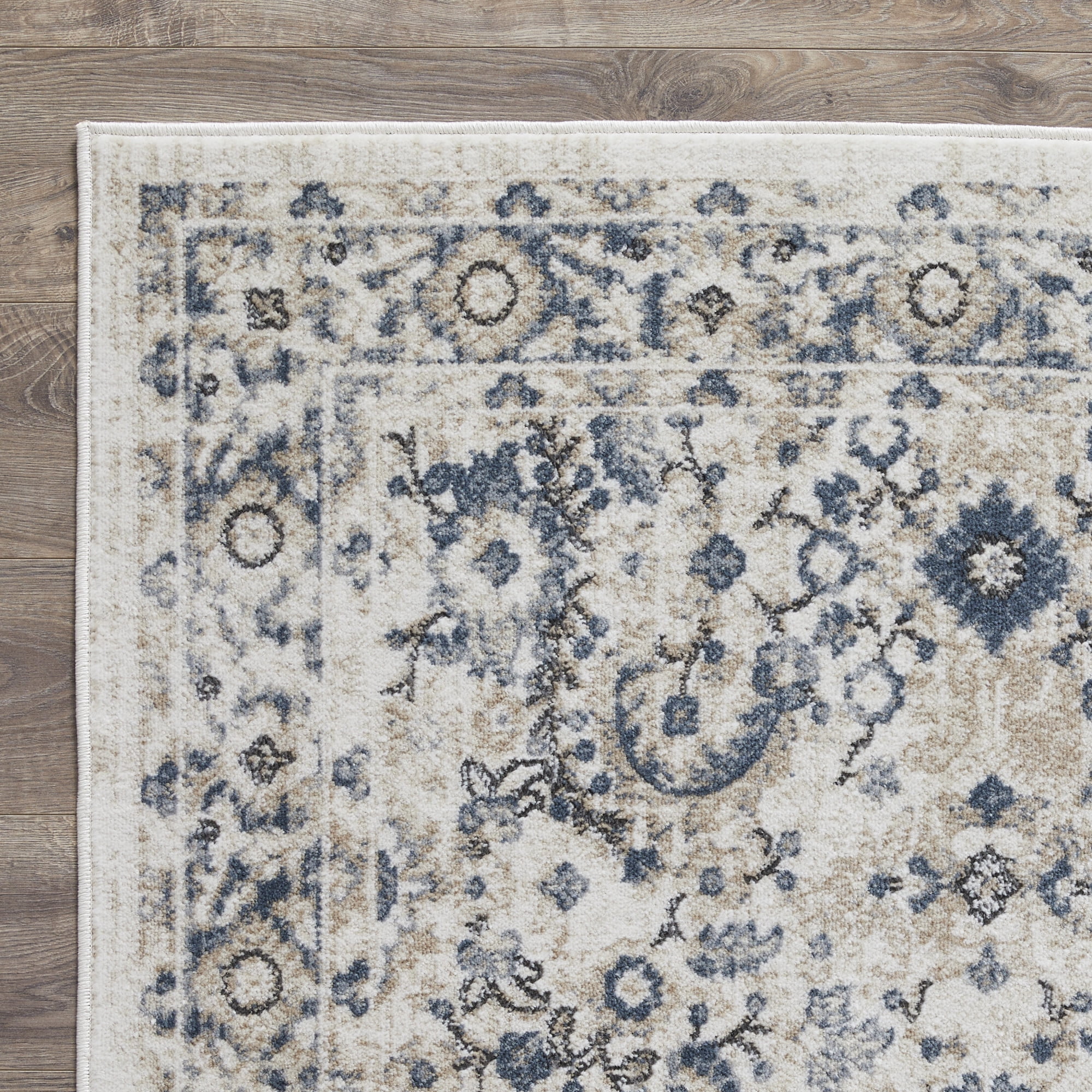 Loomaknoti Kehleigh Otindas 5' x 7' Blue Oriental Indoor Area Rug