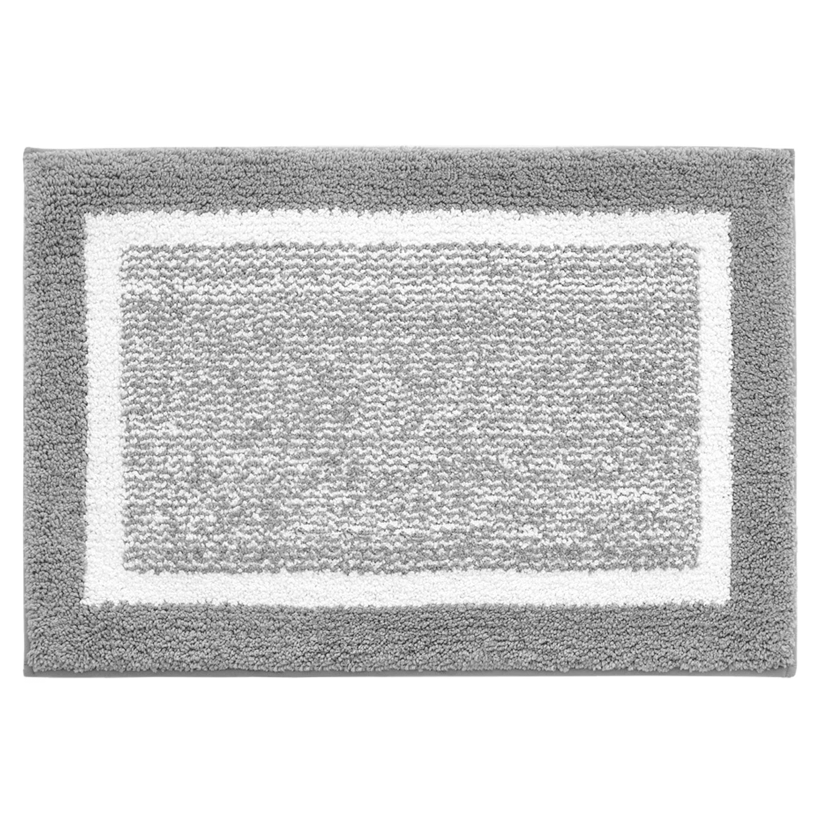 Tritex Microfiber Bath Rug, 20" x 30", Grey, 1-Piece
