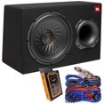thumbnail image 1 of Subwoofer JBL SUBBP12AM de 12" Potenciado 450W con Kit de Cableado, 1 of 7