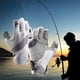 thumbnail image 4 of Guantes de ciclismo de medio dedo, transpirables, sin dedos, para ciclismo, entrenamiento, pesca. Gris L, 4 of 9