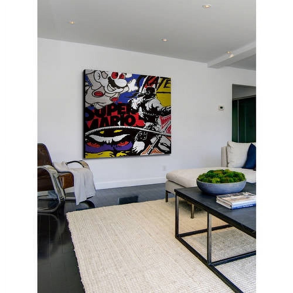 "Super Games II" Painting Print on Brushed Aluminum