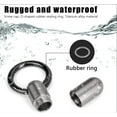thumbnail image 4 of 2 Pieces Keychain Pill Holder Tiny Keychain Pill Case Titanium Keychain Medication Pill Holder Waterproof Pill Container Portable Titanium Pill Case with Keychain, 4 of 5