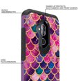 thumbnail image 4 of FINCIBO Purple Hybrid Case Hard Plastic TPU Slim Back Cover for Alcatel 7 Folio 6062W 6", Pink Mermaid Scales, 4 of 7