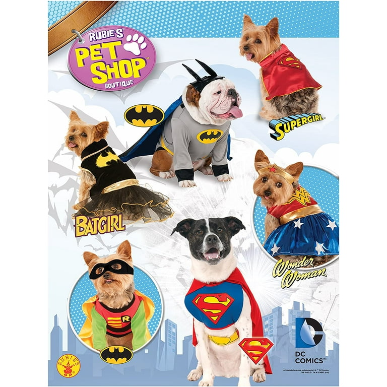 Costume Panda Cane Rubies DC Comics Classic Superman Pet Costume