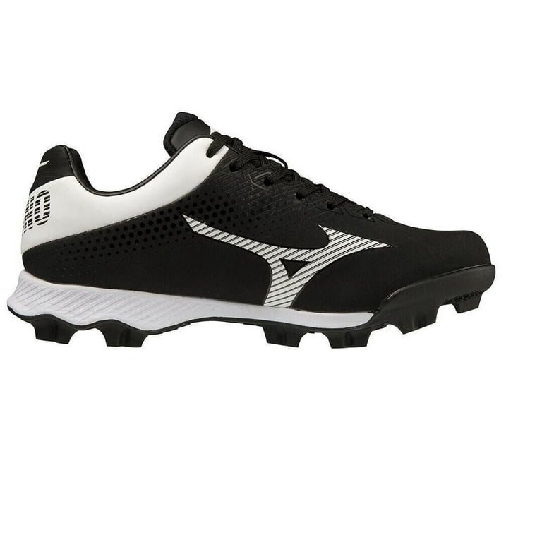 Mizuno Unisex Wave Lightrevo Jr Baseball Shoe, Kids, Black