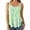 Mint Green, variant on Vests for Women Summer Casual Fashion Tops Strap Chiffon Sleeveless Tank Top 3x Blouses Women 510 80s Tops for Women Satin Blouse Women Athlete Tops for Women Athletic Crop Tops 3x Tops for