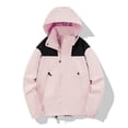 thumbnail image 2 of mihongmao Up to 65% off! Winter Coats for Women Women Detachable Cap and Windproof Thick Three-in-one Jacket Outdoor Sports Warm Jacket,Womens Tops Plus Size Pink M, 2 of 3