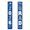 thumbnail image 2 of 2026 Graduation Party Decorations, Front Porch Signs Outdoor, Hanging Door Banners, 72 in Tall Grad Decor, 2 Set Vertical Porch Signs, High School Graduation, 2 of 7
