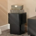 thumbnail image 2 of Jamie Young Notch Mango Wood Square Table Black, 2 of 5
