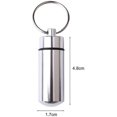 thumbnail image 2 of 3 Pcs Pill Box Keychain, Pill Box Keychain Waterproof Capsule Outdoor Pill Box Aluminum Waterproof Keychain Pill Box, 2 of 4