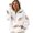 White, variant on Womens Game Day Sweatshirts Football Sequin Hoodies Long Sleeve Zipper Sweaters with Pocket