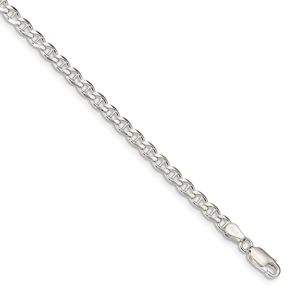 Solid .925 Sterling Silver 4.15mm Flat Anchor Chain 
