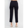 thumbnail image 3 of Counterparts banded mid waist slim leg stretch crepe pant by Curated Brands, 3 of 4