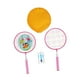 thumbnail image 4 of Juego de raquetas de bádminton para niños, con bolsa de transporte, portátil e interactivo. Rosa, 4 of 9