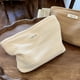 thumbnail image 3 of Bolsa de maquillaje de tela para cosméticos con cierre de lona para mujeres, color blanco, linda coqueta, grande, cartuchera preppy, organizr de aseo, accesorios de viaje, 3 of 4