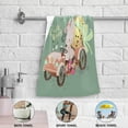 thumbnail image 5 of Cute Bunny Hand Towels, Easter Egg Car Kitchen Towel Ultra Soft and Absorbent,Decorative Fingertip Face Towel for Bathroom Hotel, 2 PCS, 28.3"x 14.4", 5 of 5